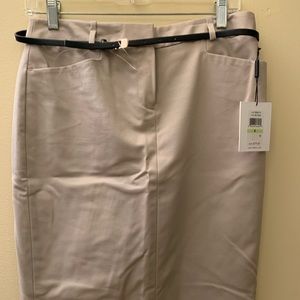 NWT Calvin Klein khaki skirt